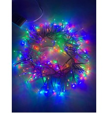 Гирлянда светодиодная  Мишура 3.9 м белый провод, мультиколор, ENIN - WM   220V IP20 (24/576)  Б0047972  ЭРА