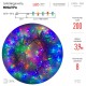 Гирлянда светодиодная  Мишура 3.9 м белый провод, мультиколор, ENIN - WM   220V IP20 (24/576)  Б0047972  ЭРА