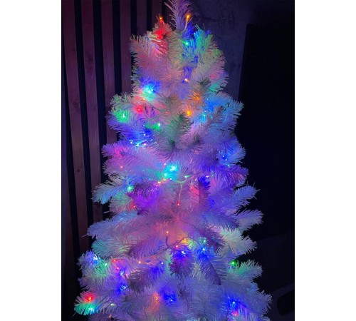 Гирлянда светодиодная  Мишура 3.9 м белый провод, мультиколор, ENIN - WM   220V IP20 (24/576)  Б0047972  ЭРА