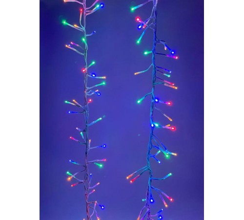 Гирлянда светодиодная  Мишура 3.9 м белый провод, мультиколор, ENIN - WM   220V IP20 (24/576)  Б0047972  ЭРА