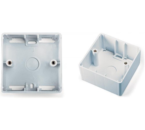 MB-E-35 Коробка для настенного монтажа 80x80x45 мм, французский стандарт  16288  Hyperline