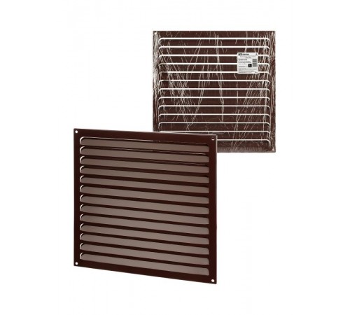 Решетка металл. усиленная 350х350, коричневая, с покрытием полимерной эмалью,  SQ1807-0734  TDM