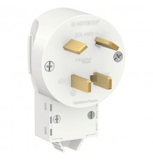 Blanca Белый С/У Вилка силовая 3Р+N 32А, 400В  BLNSV003241  SE