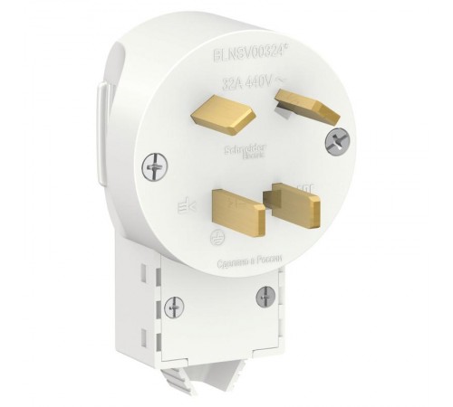 Blanca Белый С/У Вилка силовая 3Р+N 32А, 400В  BLNSV003241  SE
