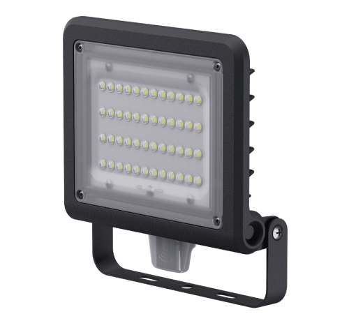 Прожектор светодиодный NFL-03-50-4K-BL-LED (с датчиком)  80679  Navigator