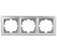 4-503-03 Intro Рамка на 3 поста, СУ, Solo, алюминий  Б0043419  Intro