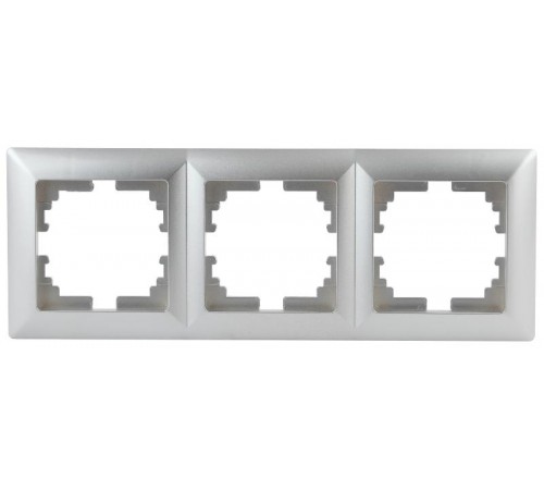 4-503-03 Intro Рамка на 3 поста, СУ, Solo, алюминий  Б0043419  Intro