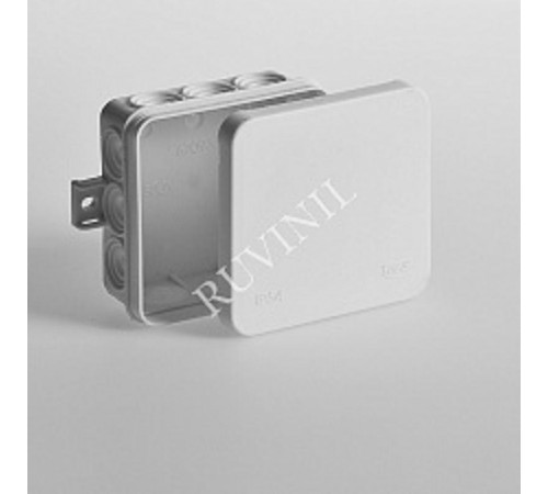 Коробка распределительная для о/п 85х85х35мм (белая)  67093Б  Рувинил