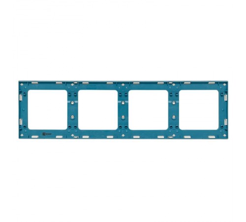 Стокгольм Рамка 4-местная белая с линией цвета синий EKF PROxima  EAM-G-305-30  EKF