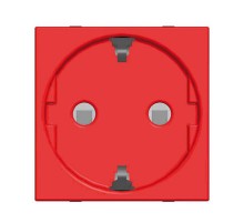 ABB Zenit Красный Розетка с/з с защитными шторками  N2288 RJ   2CLA228800N7001  ABB