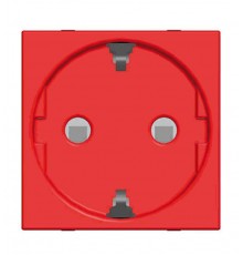 ABB Zenit Красный Розетка с/з с защитными шторками  N2288 RJ   2CLA228800N7001  ABB