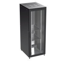 Шкаф собранный напольный 19'' IT-CQE, 47U 600х1200 двери стекло/сплошная, RAL 9005  R5DC4762GSB  DKC