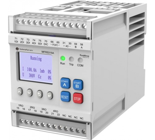 РЕЛЕ MFR530 MODBUS-RTU + ВСТРОЕННЫЙ ДИСПЛЕЙ 0.2-5A ТТ 10.5ММ 80-270В AC/DC  MFR5315A  SE