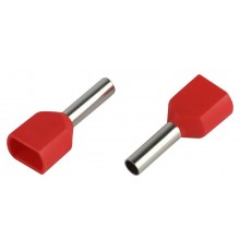 Наконечник-гильза ЭРА NO-225-99 НШвИ(2) 1,0-8 с изолированным фланцем (упаковка 50 шт.)   Б0063265  ЭРА