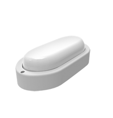 Светильник светодиодный пылевлагозащищенный для ЖКХ UNIVERSAL овал 12W 980lm 6500K 160-260V IP65 198*96*53 белый LED 1/40  161411312  Gauss