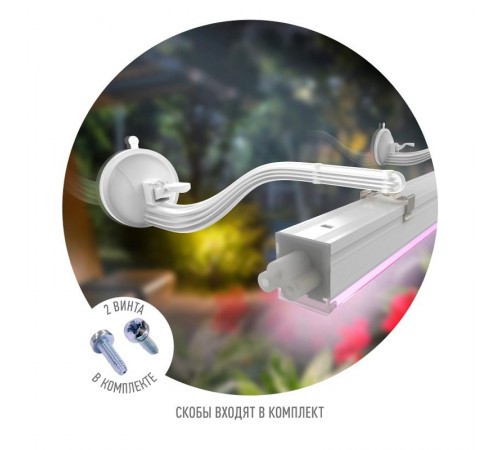 Кронштейн для фитоламп и фитосветильников FITO-Hanger на присоске  Б0056912  ЭРА