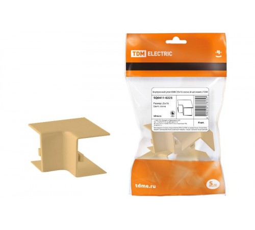 Внутренний угол КМВ 25х16 сосна (4 шт./комп.)  SQ0411-0223  TDM