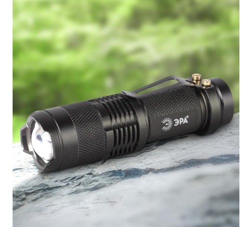 Фонарь универсальный 1хLED 1xAA UB-602 Компакт, регулируемый фокус, 3 режима, прищепка, алюминиевый  Б0027826  ЭРА