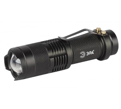 Фонарь универсальный 1хLED 1xAA UB-602 Компакт, регулируемый фокус, 3 режима, прищепка, алюминиевый  Б0027826  ЭРА