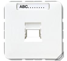 Крышка для модульных гнезд AMP  KAT5  569-15WE  Jung