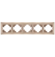 Bravo РАМКА 5-местная, цвет  шампань  С1050-027  GUSI Electric