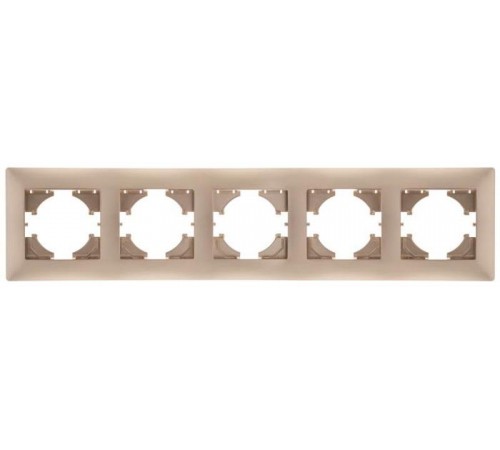 Bravo РАМКА 5-местная, цвет  шампань  С1050-027  GUSI Electric