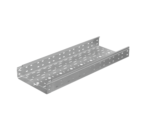Лоток перф. 80х300х1,2 L6000 мм "Быстрый монтаж ПЛЮС" HD  LPplus80-300-1.2-6000 HD  КМ - профиль