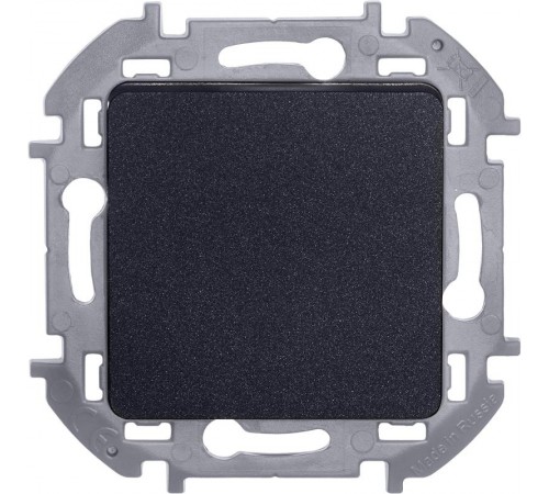 Inspiria Антрацит Переключатель без фиксации (кнопка) с Н.О./Н.З. контактом 6 A С/У без рамки  673693  Legrand