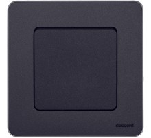 Inspiria Антрацит Переключатель без фиксации (кнопка) с Н.О./Н.З. контактом 6 A С/У без рамки  673693  Legrand