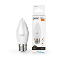 Лампа светодиодная LED 6Вт E27 220В 2700К Elementary свеча  33216  Gauss