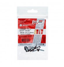 Саморез ШСММ св. 4,2х16 т.кр. KP RAL 3005 (20 шт) - пакет ( 0,036 кг)  125492  Tech-KREP