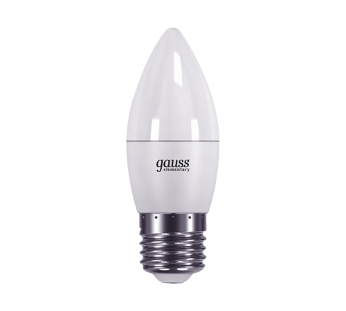 Лампа светодиодная LED 6Вт E27 220В 2700К Elementary свеча  33216  Gauss