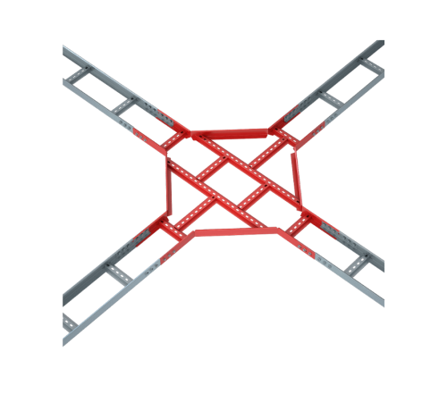 Х-разветвитель лестничный 100х150х1,5 мм  LXD100-150-1.5  КМ-профиль