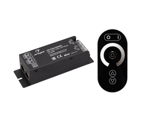 Диммер ARL-3022-OVAL-DIM Black (12-24V, 1x25A, ПДУ, RF)  027150  Arlight