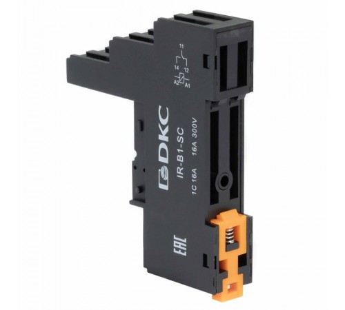 Базовый пассивный элемент для установки одиночных реле, до 230 В АС \ DC  IR-B1-SC  DKC