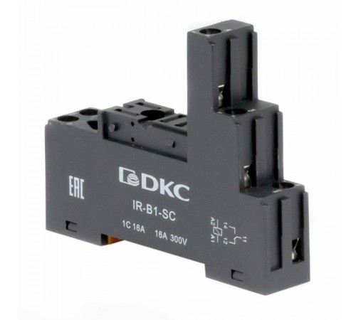 Базовый пассивный элемент для установки одиночных реле, до 230 В АС \ DC  IR-B1-SC  DKC