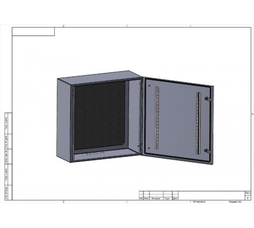 Корпус металлический  OPTIMA ЩМП-60.60.25 (600х600х250) IP54 У2 серый   Б0061601  ЭРА