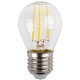 Лампа светодиодная F-LED P45-11w-827-E27 (филамент, шар, 11Вт, тепл, E27)  Б0047013  ЭРА