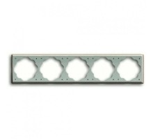 Рамка 5-постовая, серия impuls, цвет шампань-металлик  1754-0-2551   2CKA001754A2551  ABB