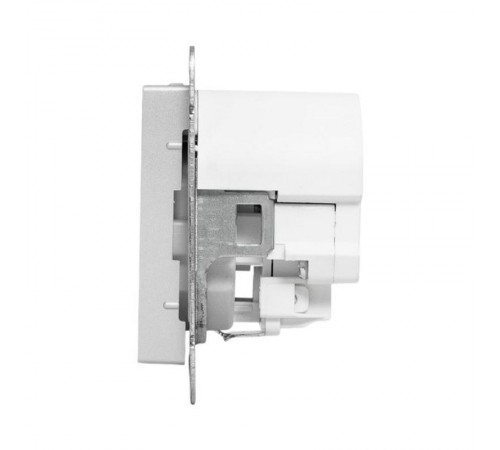 Механизм розетки с USB-C - 2шт, 16А, с заземлением, со шторками, алюминий Эпика EKF  UP1-SOA-111-2USBC  EKF