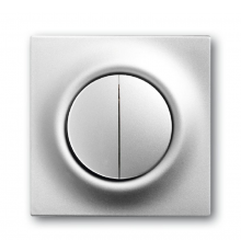 Клавиша для механизма 2-клавишных выключателей/переключателей/кнопок, серия impuls, цвет серебристый металлик  1753-0-0065   2CKA001753A0065  ABB