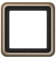 Рамка для вертикальной и горизонтальной установки, 1 пост; металл; золотая бронза; CD500  CD581GB  Jung