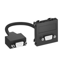 Мультимедийная рамка D-Sub9 Modul45 (черный) (MTG-DB9 F SWGR1)  6104685  OBO Bettermann