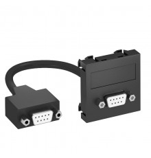 Мультимедийная рамка D-Sub9 Modul45 (черный) (MTG-DB9 F SWGR1)  6104685  OBO Bettermann