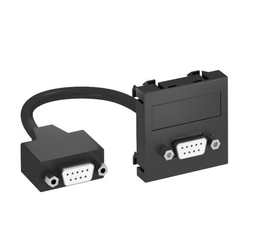 Мультимедийная рамка D-Sub9 Modul45 (черный) (MTG-DB9 F SWGR1)  6104685  OBO Bettermann