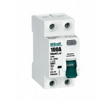 Выключатель дифференциальный (УЗО) УЗО-03 2п 100A 300мА тип A 6кА  14285DEK  DEKraft