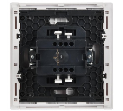 FORTE&PIANO Выключатель 1-клавишный самовозвратн. 10А FP210 белый  FP-V14-0-10-1-K01  IEK