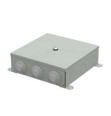 Коробка металлическая серая 200х200х65 (4 шт/кор)  70-0390-7035  Промрукав