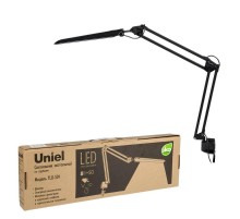 Светильник настольный TLD-524 Black/8W/ на струбцине/LED/500Lm/4500K/Dimmer/Цвет-черный  10608  Uniel
