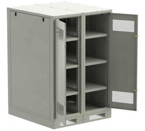 ITK LINEA B Шкаф (пустой) 1350х900мм дверь двуст. мет. сер.  LB35-13H99-2M  ITK